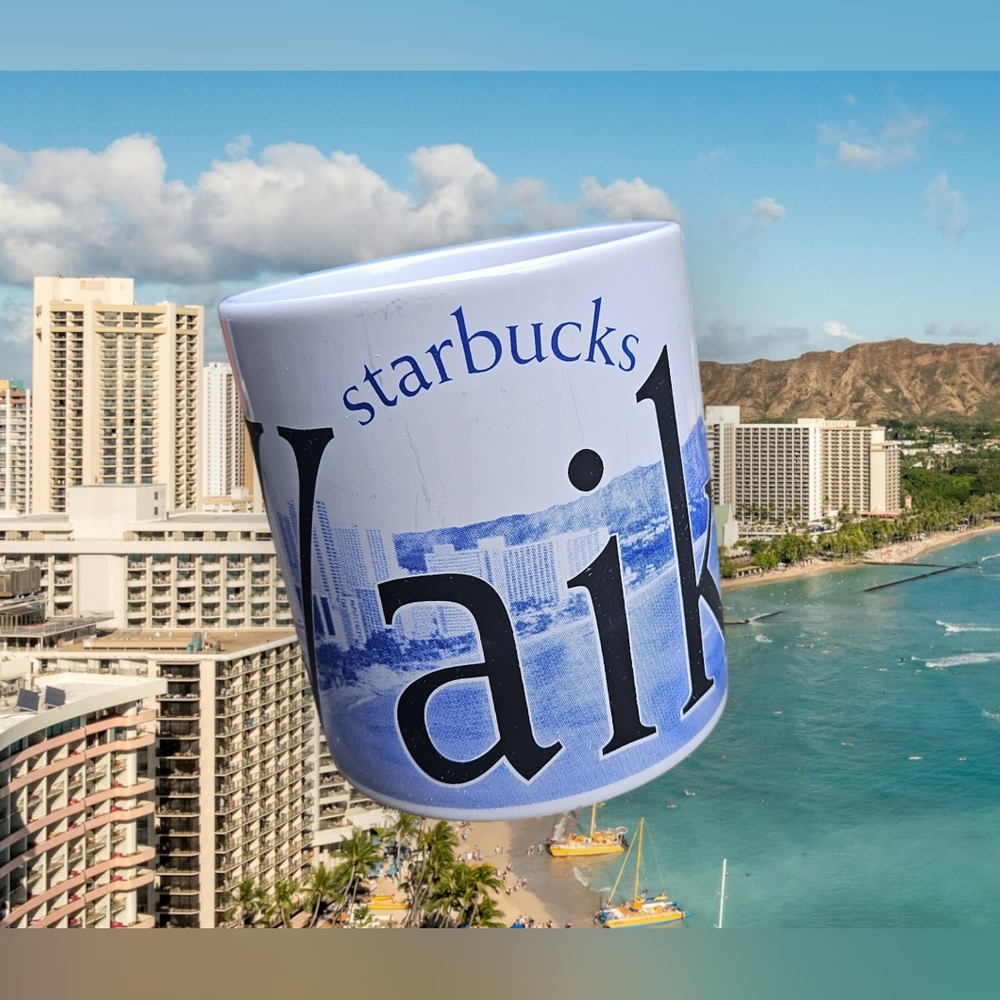 Starbucks Coffee Mug City Mug Collectors Series Waikiki 2005